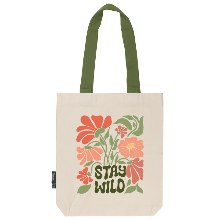 Twill Bag aus Bio- Baumwolle | Floral 2 | Stay Wild - verschenkich.de