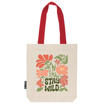 Twill Bag aus Bio- Baumwolle | Floral 2 | Stay Wild - verschenkich.de