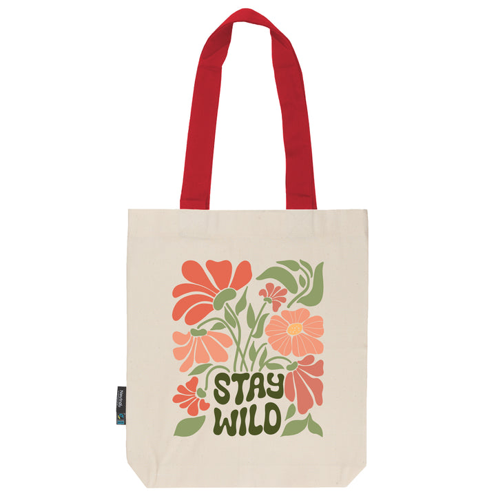 Twill Bag aus Bio- Baumwolle | Floral 2 | Stay Wild - verschenkich.de