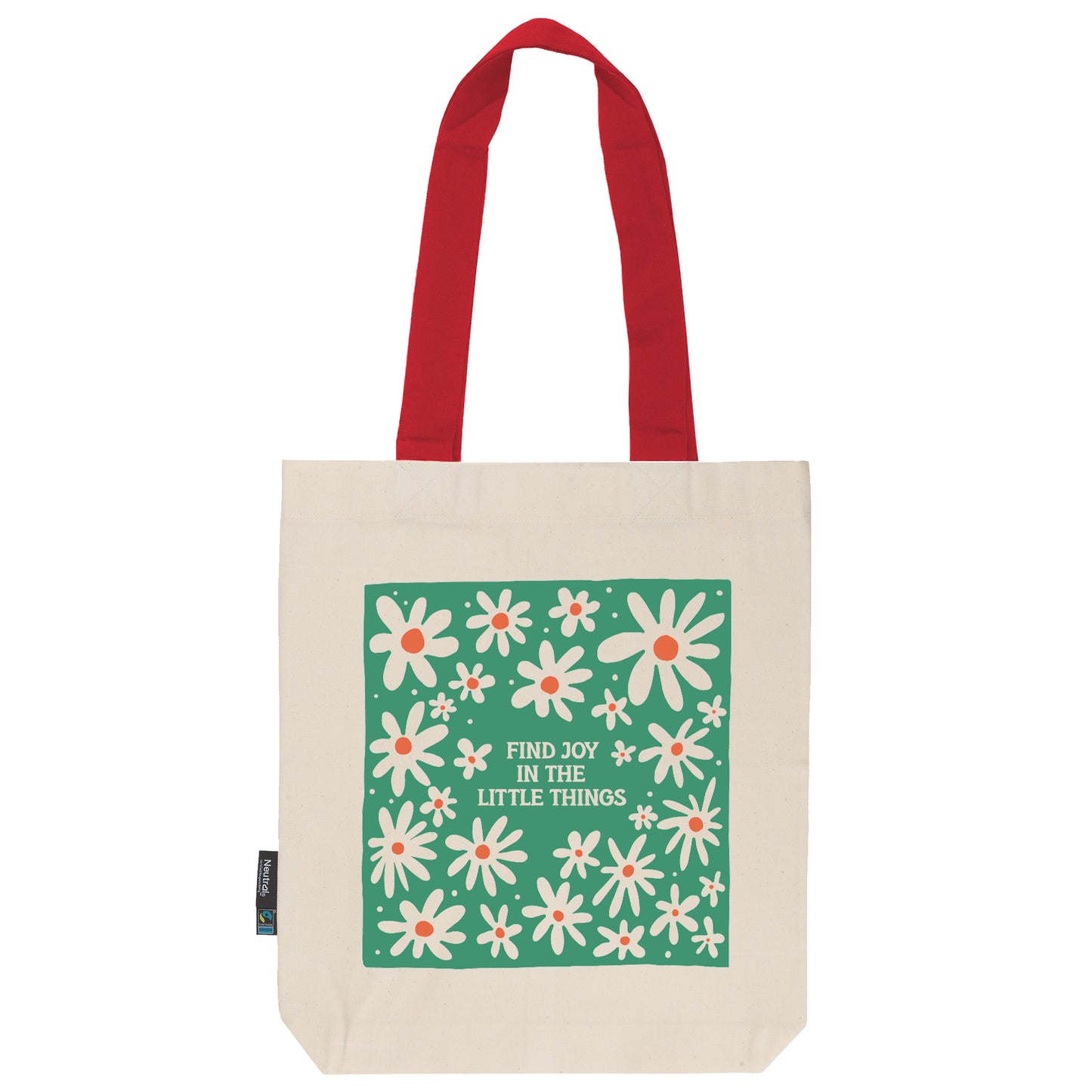 Twill Bag aus Bio- Baumwolle | Floral 4 | Find Joy - verschenkich.de