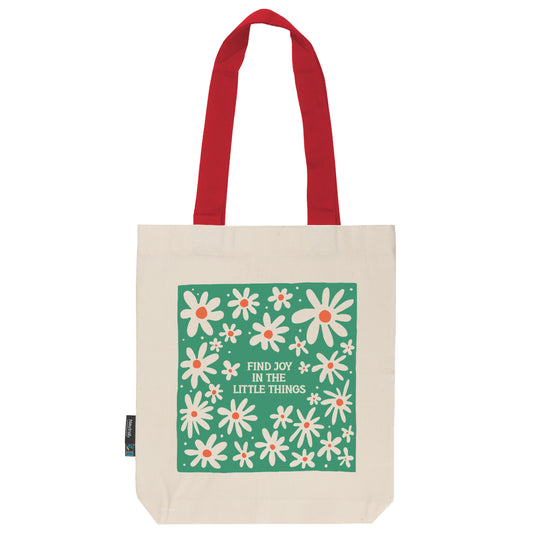 Twill Bag aus Bio- Baumwolle | Floral 4 | Find Joy - verschenkich.de