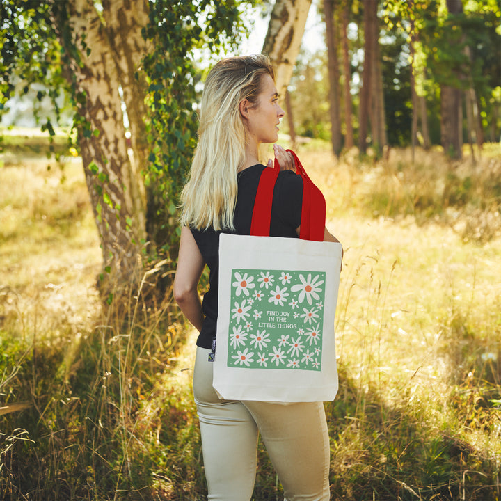 Twill Bag aus Bio- Baumwolle | Floral 4 | Find Joy - verschenkich.de