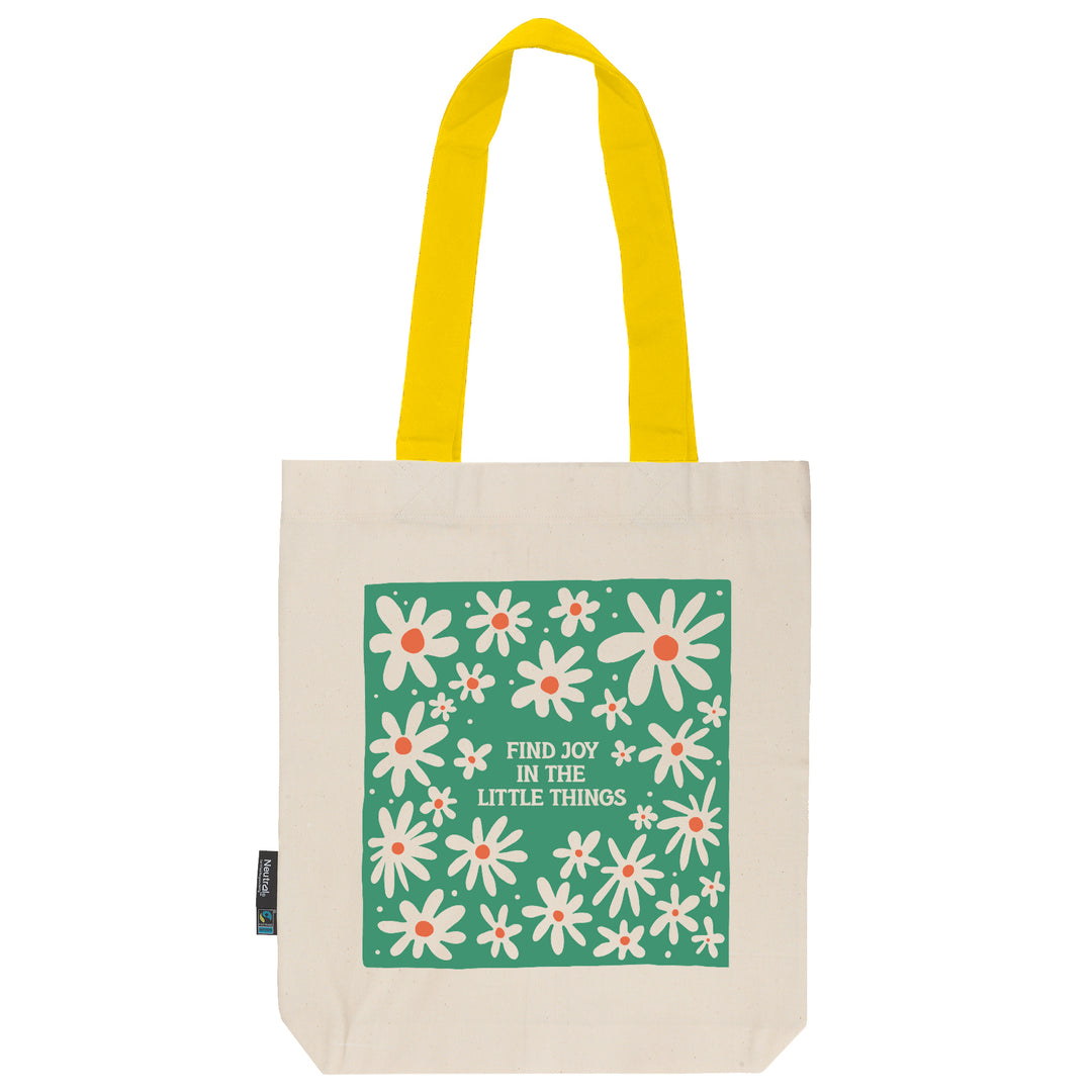 Twill Bag aus Bio- Baumwolle | Floral 4 | Find Joy - verschenkich.de