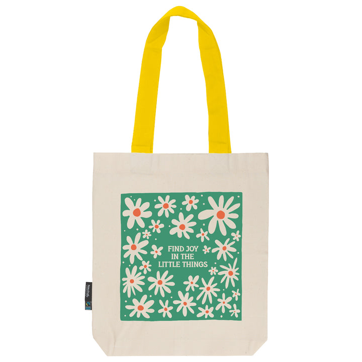 Twill Bag aus Bio- Baumwolle | Floral 4 | Find Joy - verschenkich.de