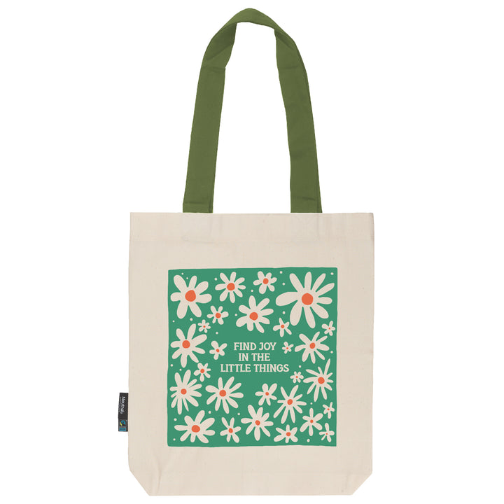 Twill Bag aus Bio- Baumwolle | Floral 4 | Find Joy - verschenkich.de