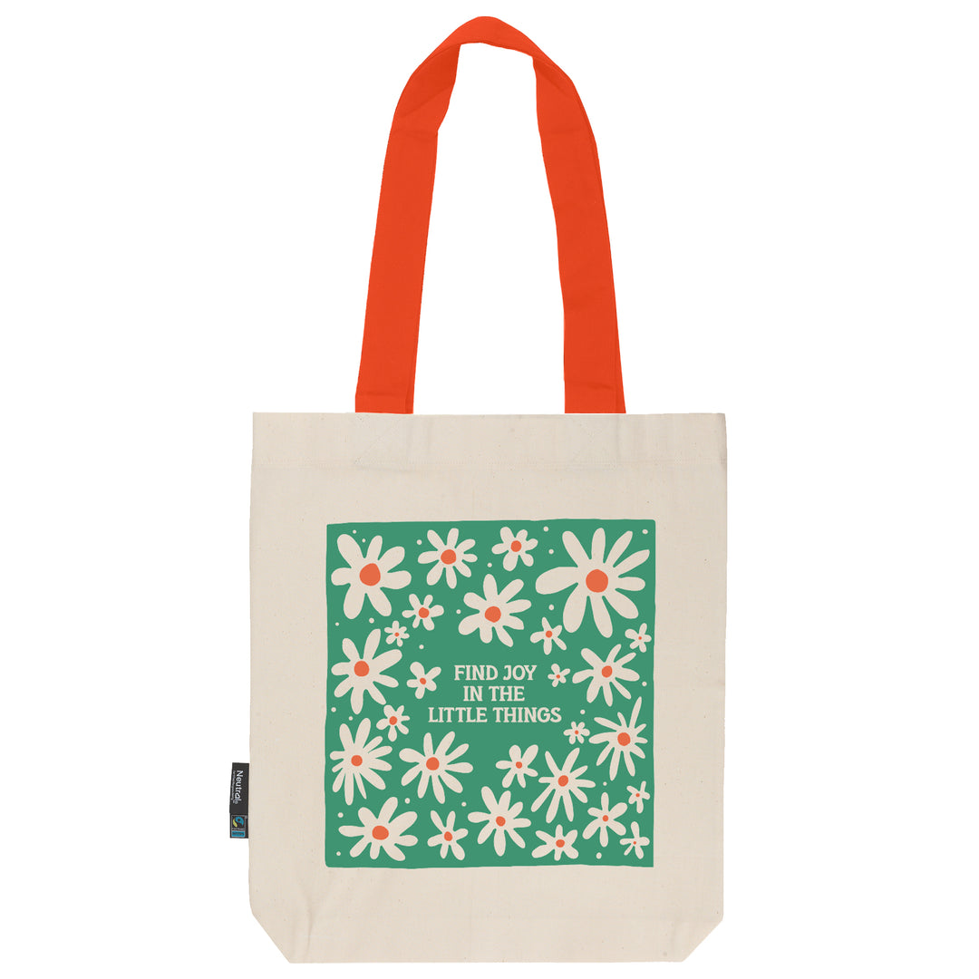 Twill Bag aus Bio- Baumwolle | Floral 4 | Find Joy - verschenkich.de