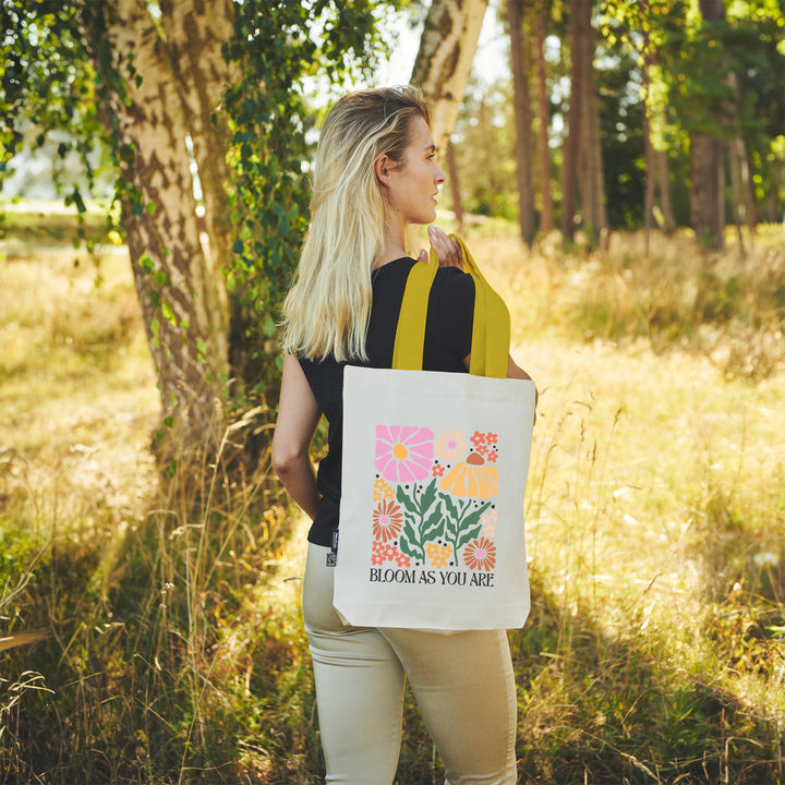Twill Bag aus Bio- Baumwolle | Floral 6 | Bloom as you are - verschenkich.de