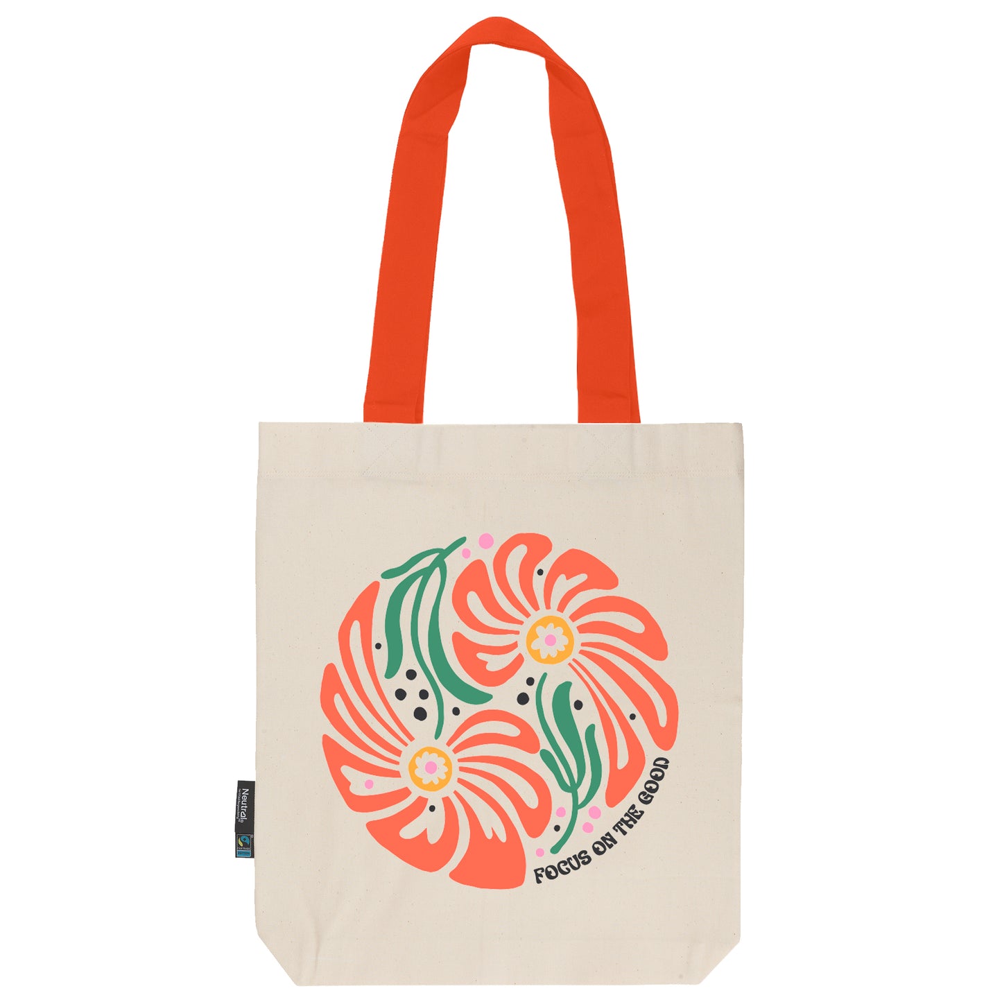 Twill Bag aus Bio- Baumwolle | Floral 7 | Focus on the Good - verschenkich.de
