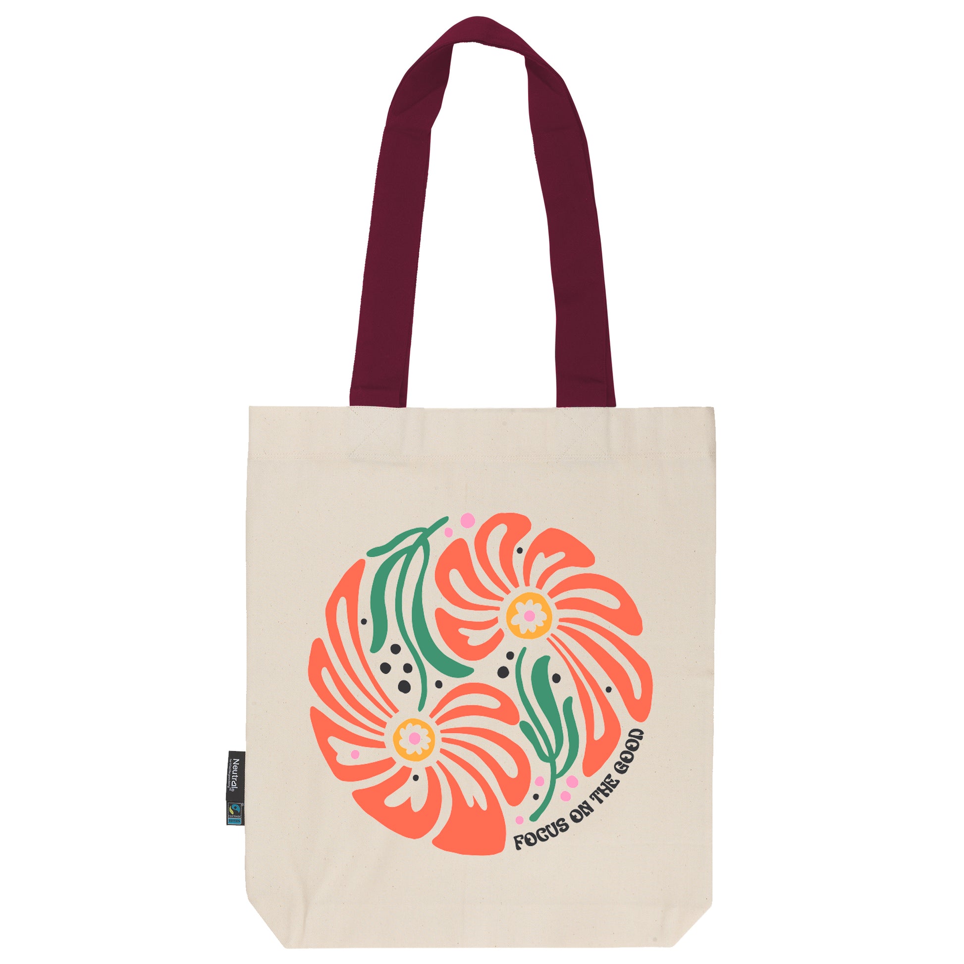 Twill Bag aus Bio- Baumwolle | Floral 7 | Focus on the Good - verschenkich.de