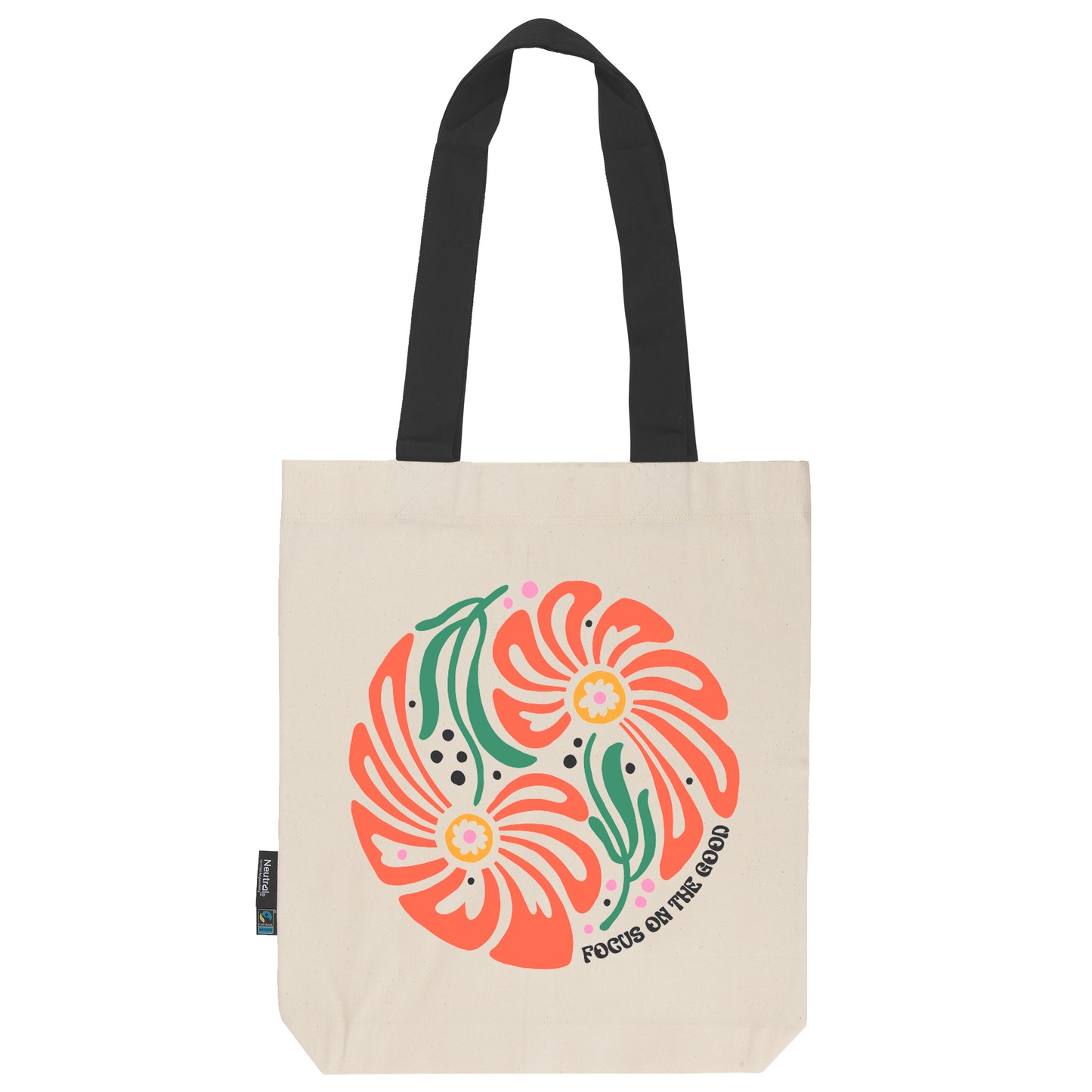 Twill Bag aus Bio- Baumwolle | Floral 7 | Focus on the Good - verschenkich.de