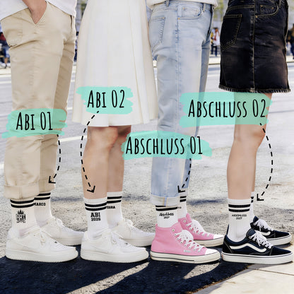 Socken mit Namen | Abi | Abschluss